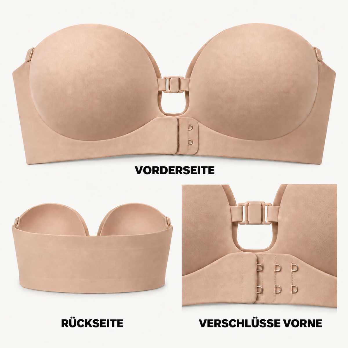 Rutschfester trägerloser Push-up-BH