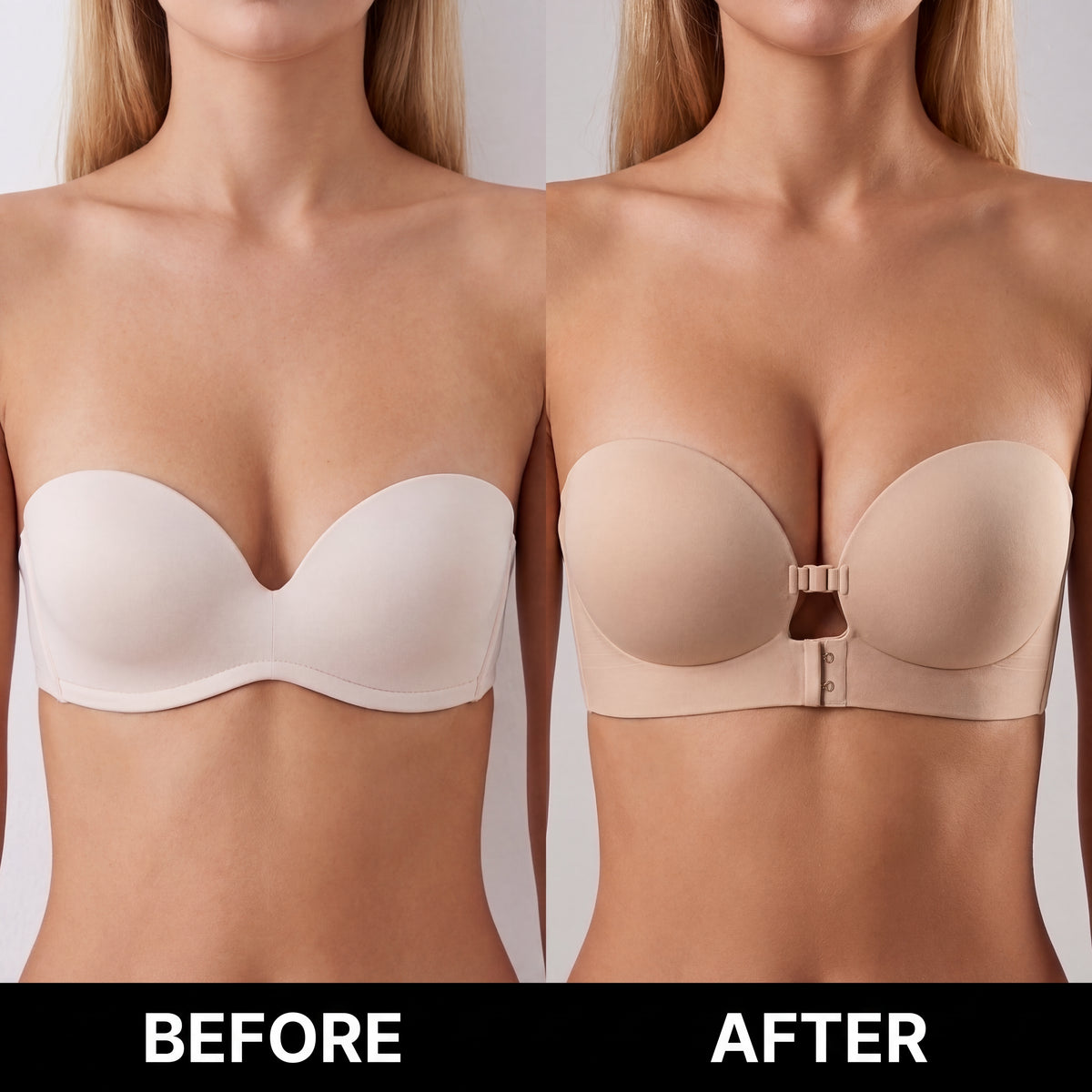 Non-Slip Strapless Push-Up Bra