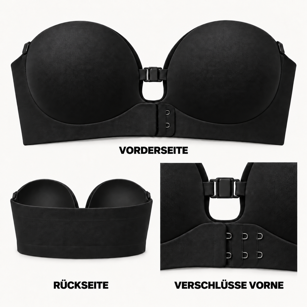 Rutschfester trägerloser Push-up-BH 