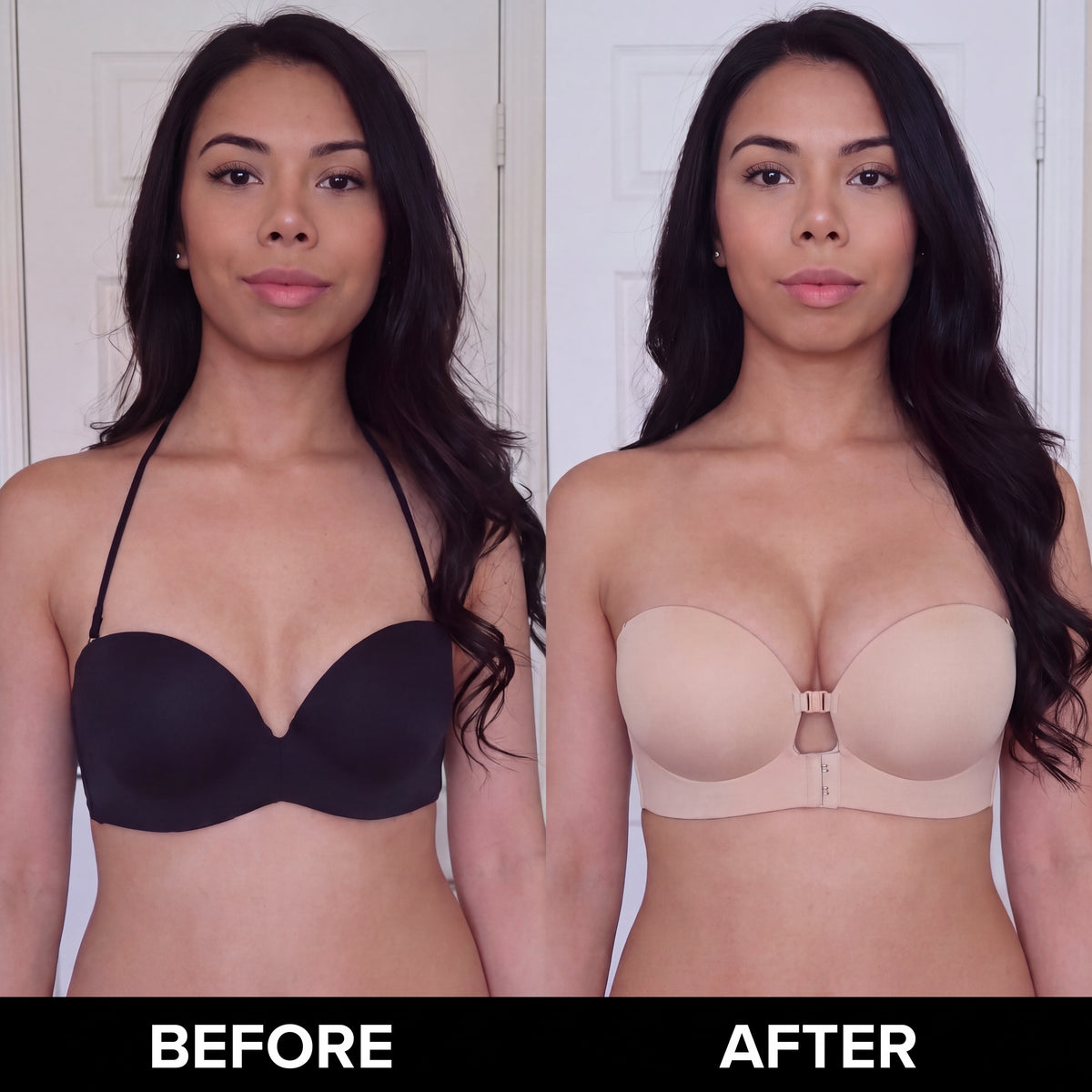 Non-Slip Strapless Push-Up Bra